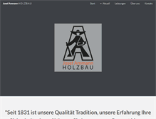 Tablet Screenshot of holzbau-ammann.de